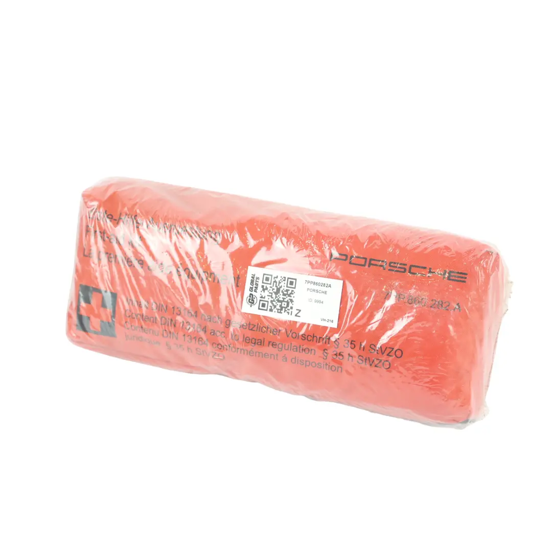 Porsche Cayenne 92A First Aid Emergency Medical Kit Red Pouch - SKU 7PP860282A - Part number 7PP860282A