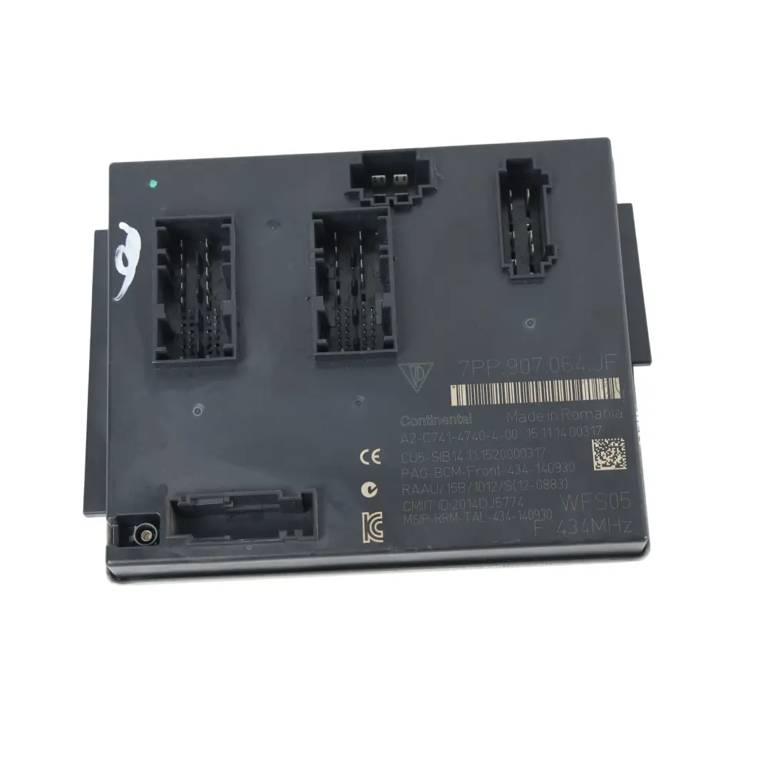 Body Control Module Unit ECU to Porsche Cayenne S 92A Macan 95B with Part number 7PP907064JF Porsche Cayenne S 92A Macan 95B Body Control Module Unit ECU - SKU 7PP907064JF - Part number 7PP907064JF