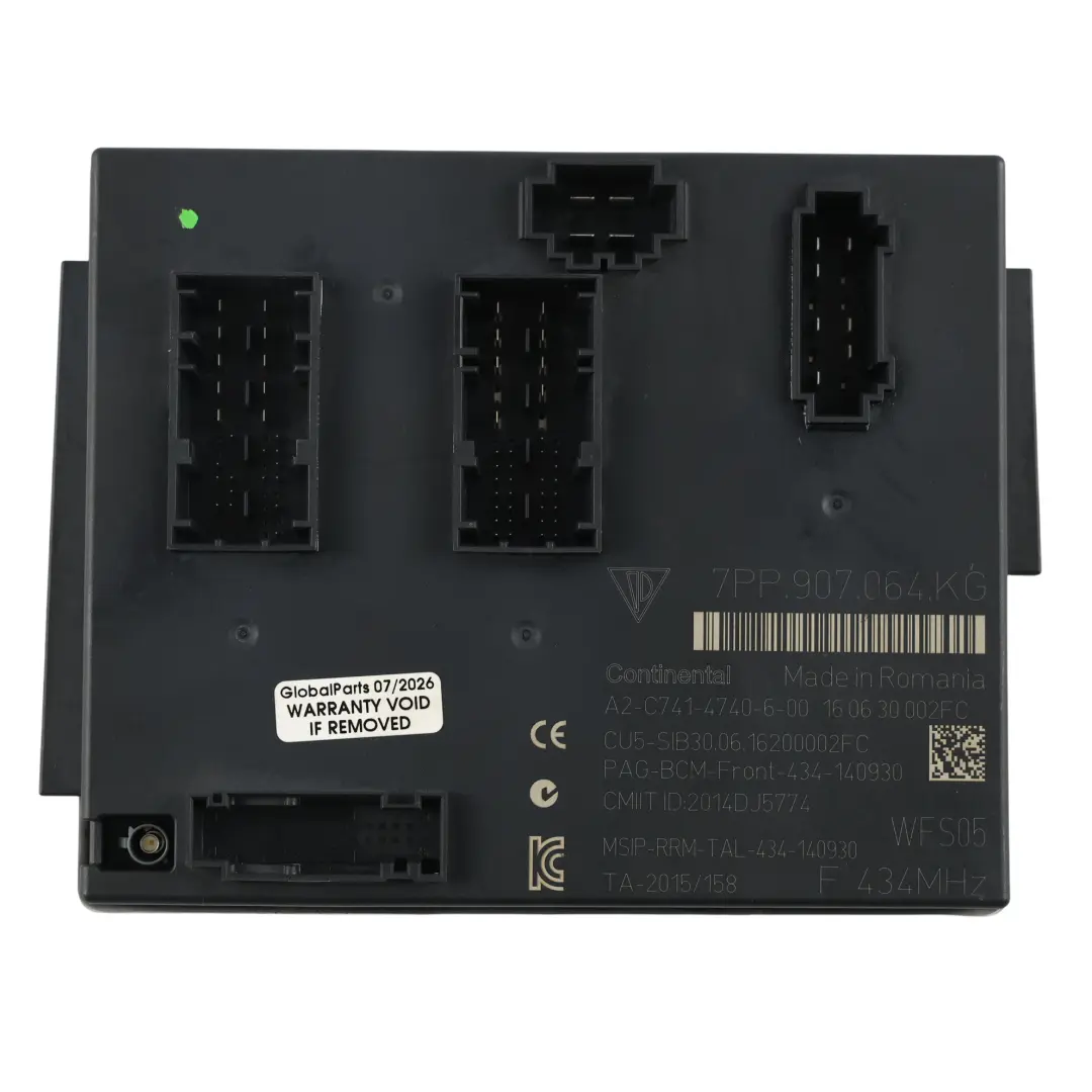 Porsche 718 Boxster 982 Body Comfort Module Control Unit - SKU 7PP907064KG-1 - Part number 7PP907064KG