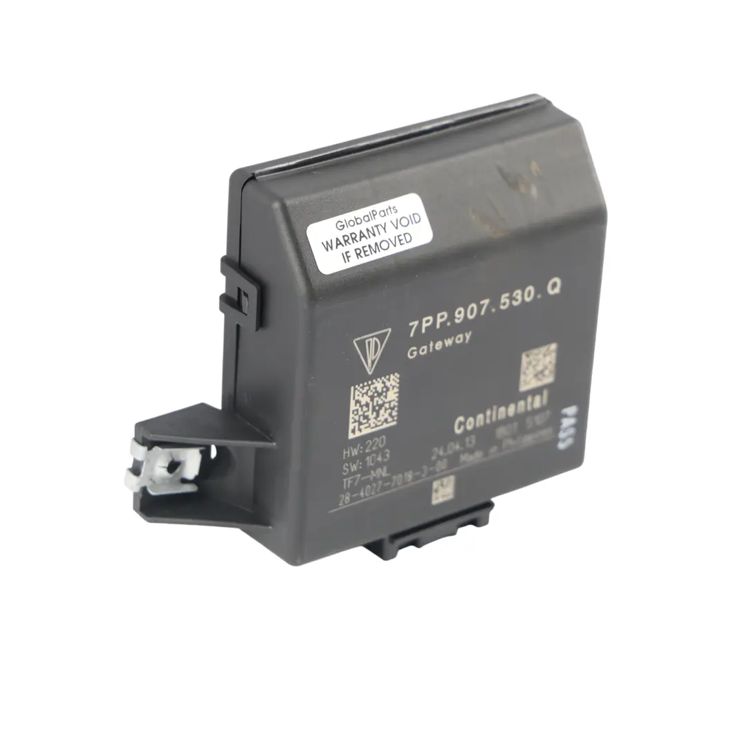 Gateway Control Module Unit to Porsche Cayenne 92A with Part number 7PP907530Q Porsche Cayenne 92A Gateway Control Module Unit - SKU 7PP907530Q - Part number 7PP907530Q