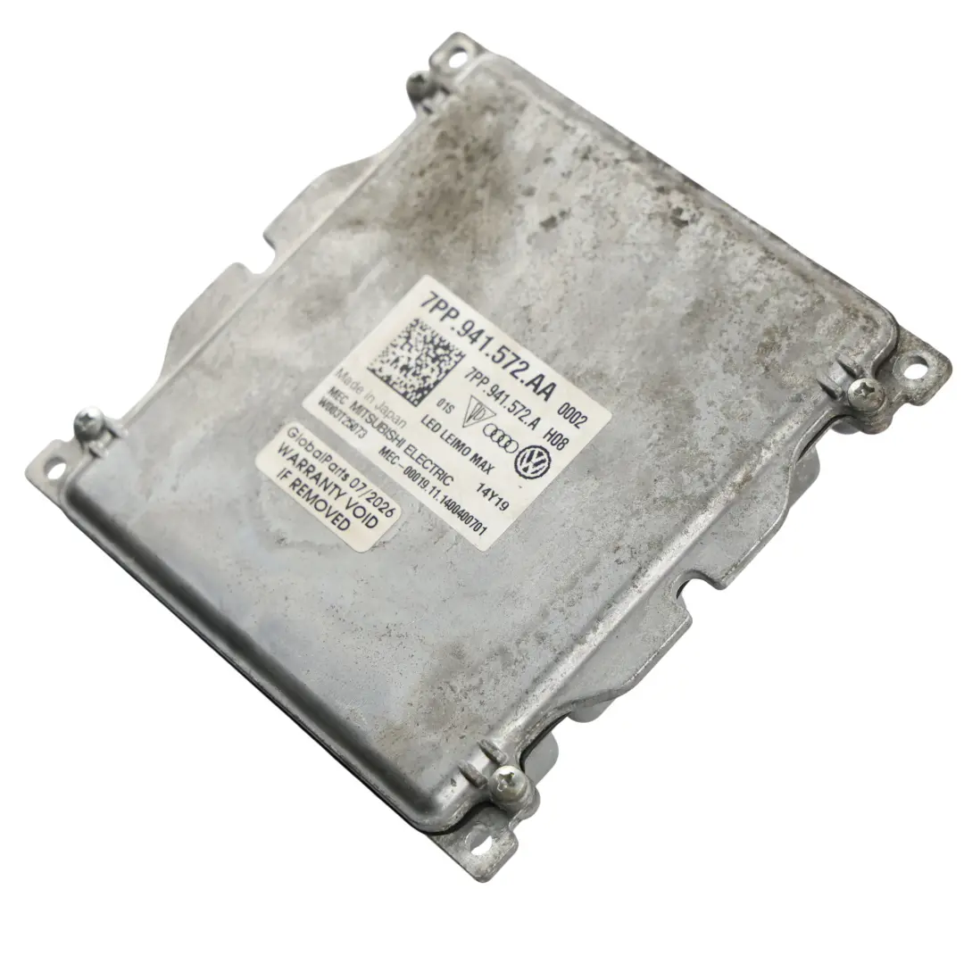 Audi Q3 8U LED Headlight Control Module Ballast Unit - SKU 7PP941572AA - Part number 7PP941572AA