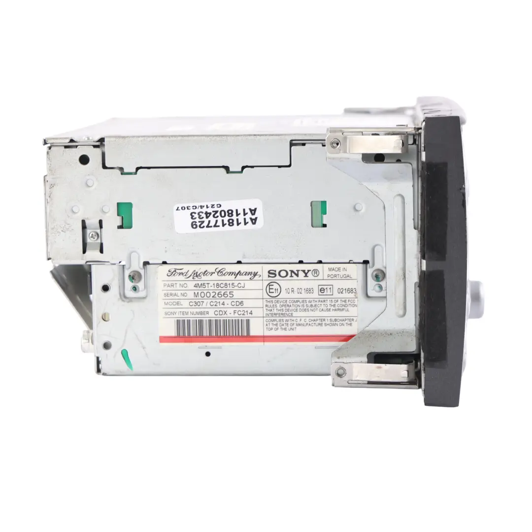 Ford Transit MK7 Lecteur Radio Sony Changeur 6 CD Unité 4M5T-18C815-CJ - SKU 7S7F-18C821-CB - Numéro de pièce 7S7F-18C821-CB