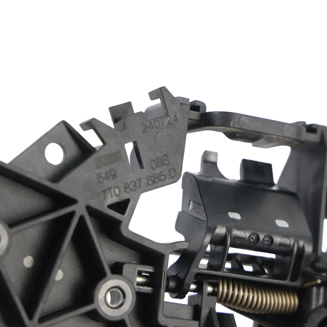 Front Exterior Door Handle Mount Carrier Left N/S to Volkswagen Caddy SB with Part number 7T0837885D Volkswagen Caddy SB Front Exterior Door Handle Mount Carrier Left N/S - SKU 7T0837885D - Part number 7T0837885D