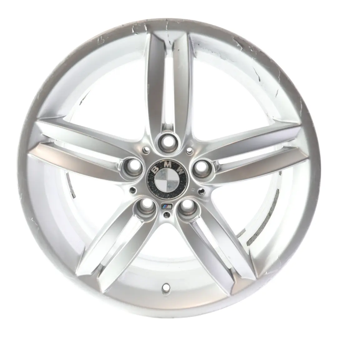 Front Silver Alloy Wheel Rim 18" 7,5J M Double Spoke 208 to BMW E81 E87 with Part number 8036939 BMW E81 E87 Front Silver Alloy Wheel Rim 18" 7,5J M Double Spoke 208 - SKU 8036939-7 - Part number 8036939