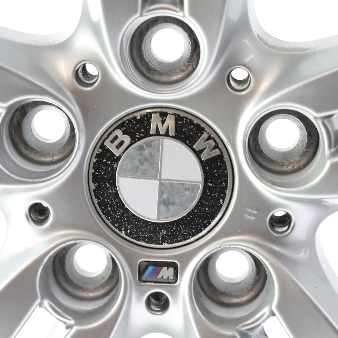 Front Silver Alloy Wheel Rim 18" 7,5J M Double Spoke 208 to BMW E81 E87 with Part number 8036939 BMW E81 E87 Front Silver Alloy Wheel Rim 18" 7,5J M Double Spoke 208 - SKU 8036939-7 - Part number 8036939