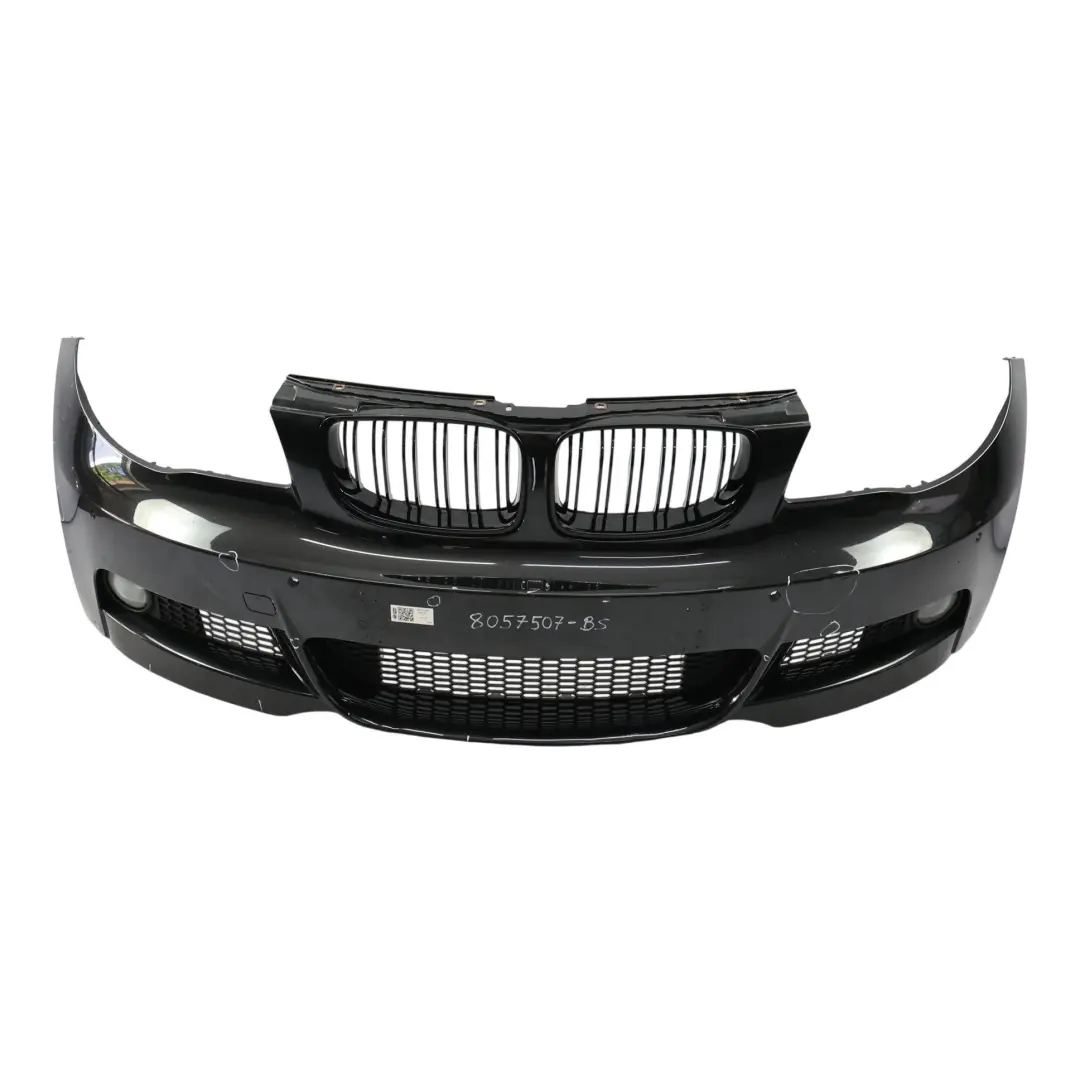 BMW E82 E88 Front Bumper M Sport Trim Panel Black Sapphire Metallic - 475 - SKU 8057507-BS - Part number 8057507