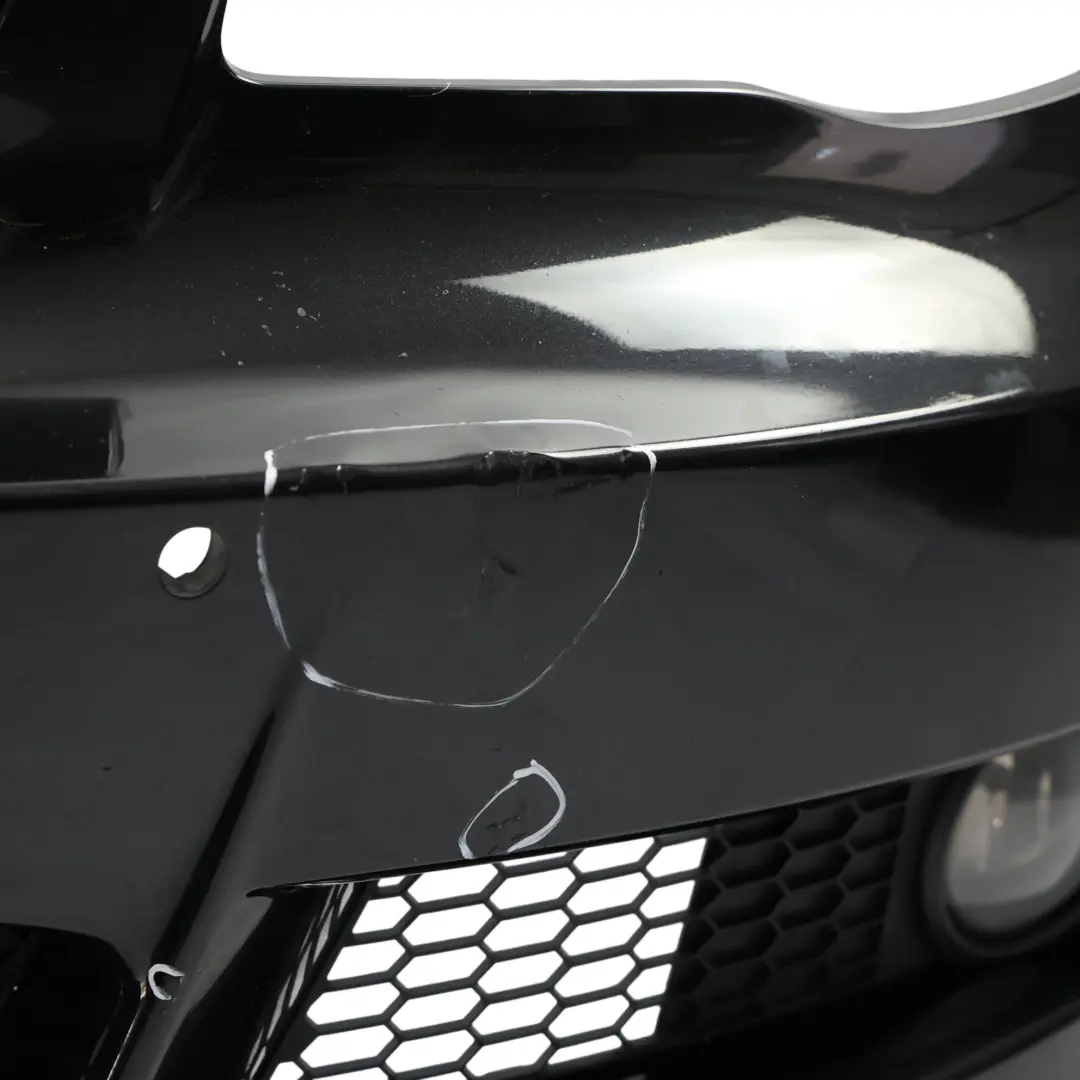 Front Bumper M Sport Trim Panel Black Sapphire Metallic - 475 to BMW E82 E88 with Part number 8057507 BMW E82 E88 Front Bumper M Sport Trim Panel Black Sapphire Metallic - 475 - SKU 8057507-BS - Part number 8057507
