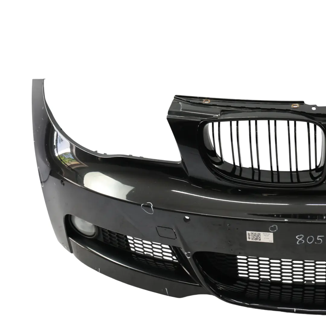 Front Bumper M Sport Trim Panel Black Sapphire Metallic - 475 to BMW E82 E88 with Part number 8057507 BMW E82 E88 Front Bumper M Sport Trim Panel Black Sapphire Metallic - 475 - SKU 8057507-BS - Part number 8057507