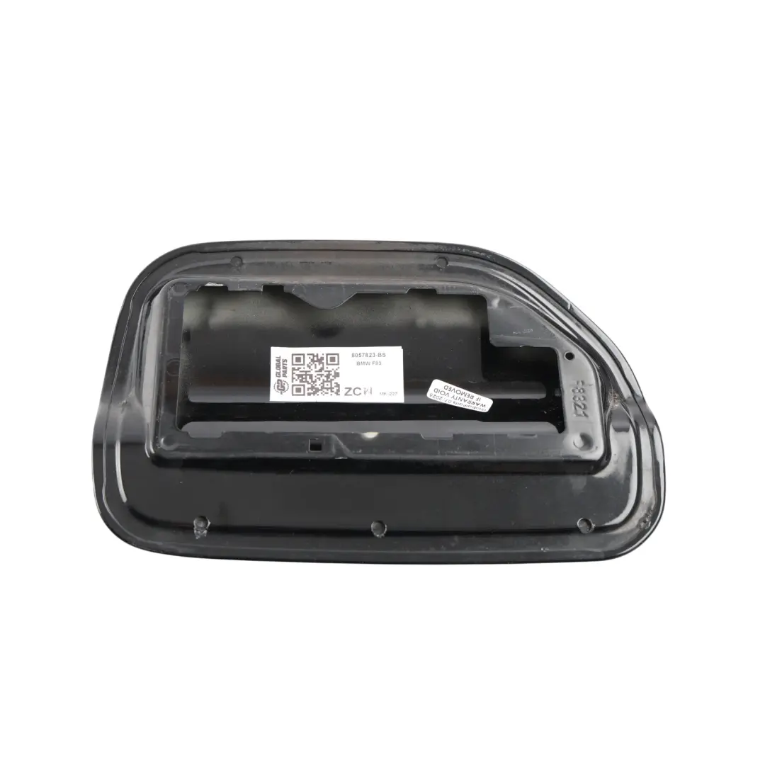 BMW F83 M4 Fuel Filler Fill in Flap Cover Cap Black Sapphire Metallic - 475 - SKU 8057823-BS - Part number 8057823