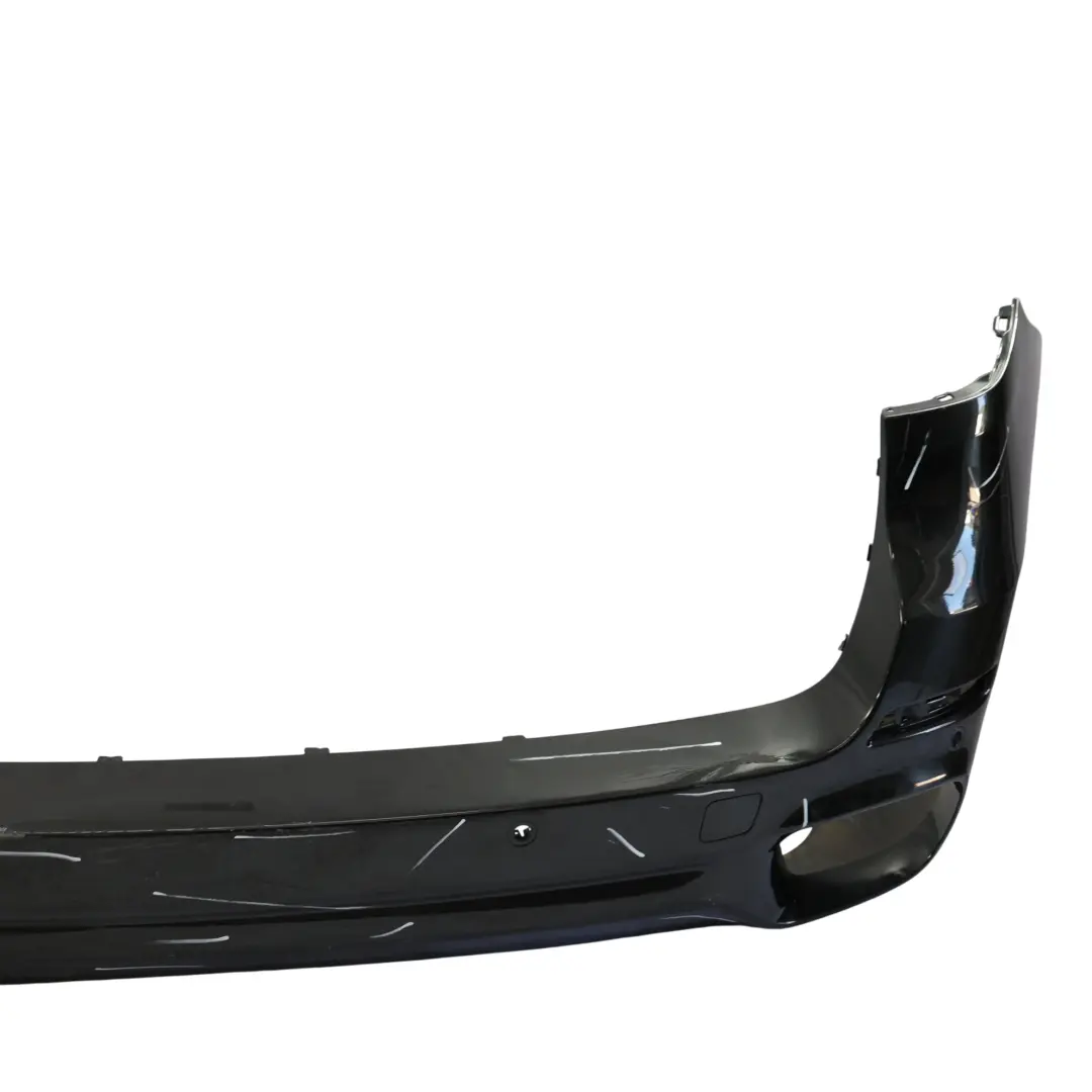 Bumper M Sport Trim Panel PDC Black Sapphire Metallic - 475 to BMW X5 F15 Rear with Part number 8058060 BMW X5 F15 Rear Bumper M Sport Trim Panel PDC Black Sapphire Metallic - 475 - SKU 8058060-BS - Part number 8058060