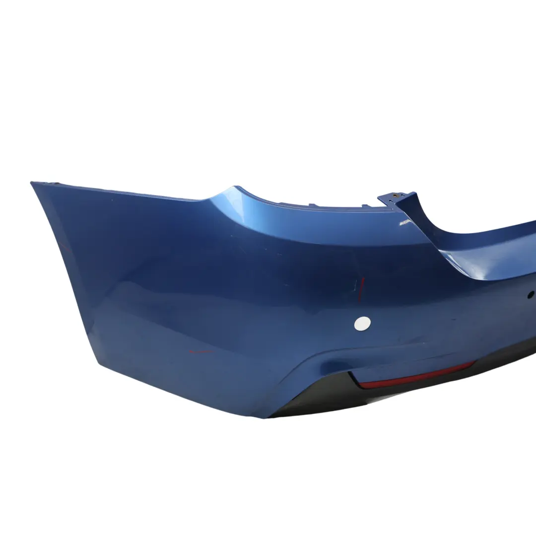 BMW F32 F33 M Sport Rear Bumper Trim Panel PDC Estoril Blau Metallic - B45 - SKU 8060889-EB6 - Part number 8060889