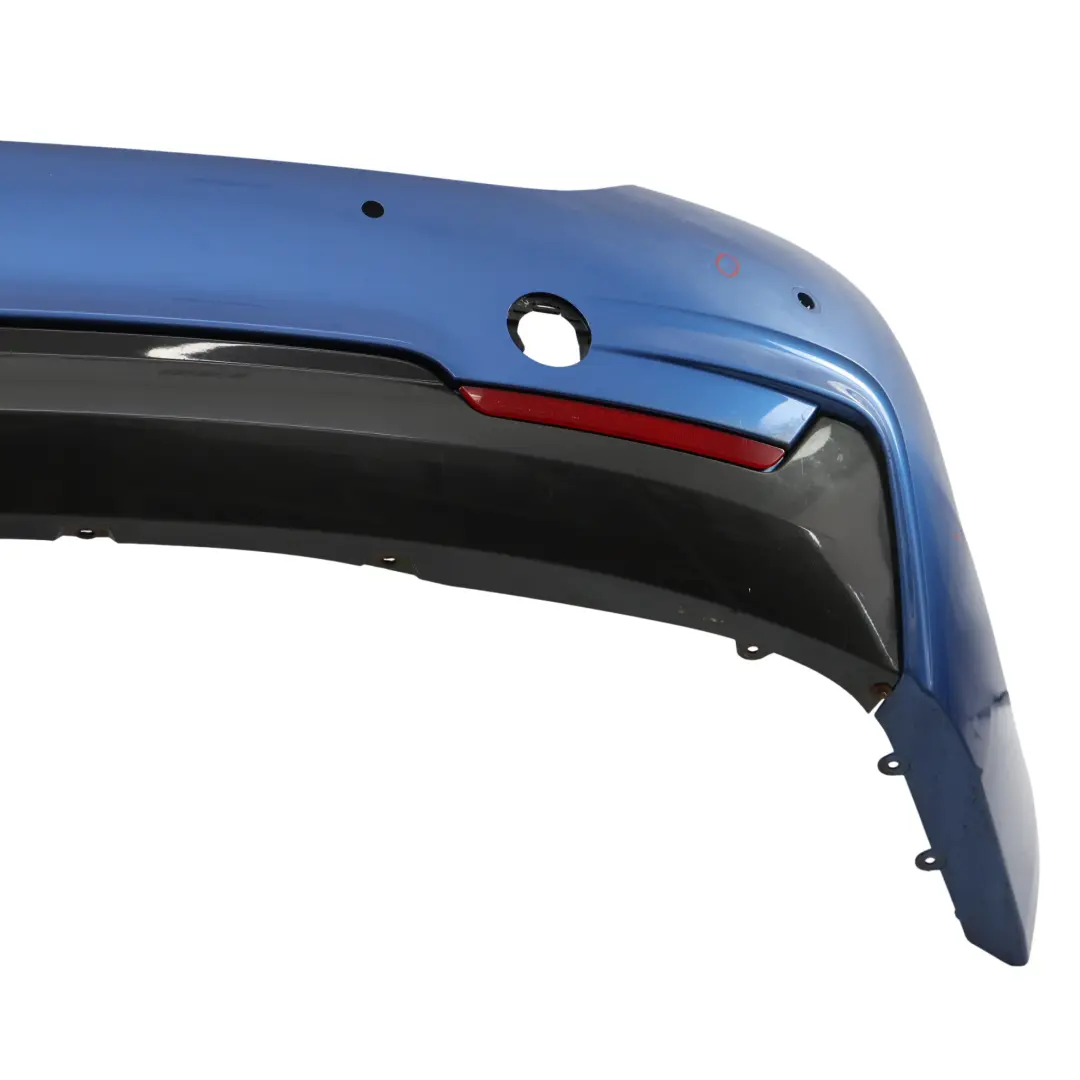 BMW F32 F33 M Sport Rear Bumper Trim Panel PDC Estoril Blau Metallic - B45 - SKU 8060889-EB6 - Part number 8060889