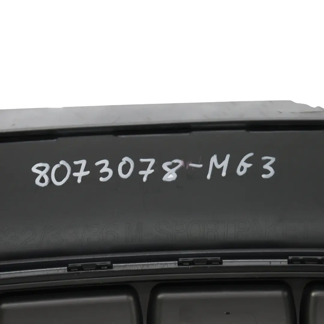 BMW F32 F33 M Sport Rear Bumper Trim Panel PDC Mineralgrau Grey Metallic - B39 - SKU 8073078-MG3 - Part number 8073078