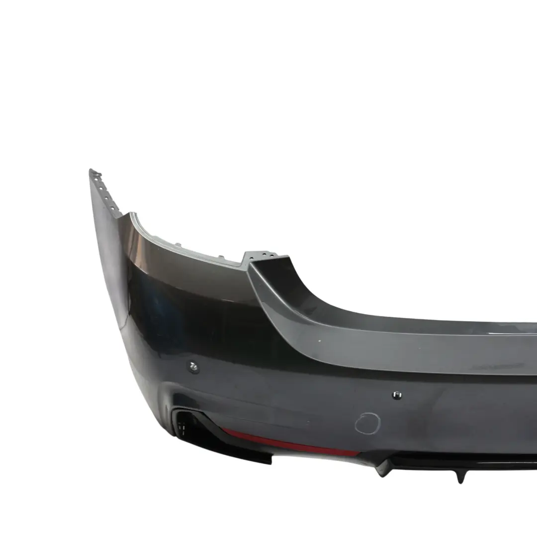 BMW F32 F33 M Sport Rear Bumper Trim Panel PDC Mineralgrau Grey Metallic - B39 - SKU 8073078-MG3 - Part number 8073078