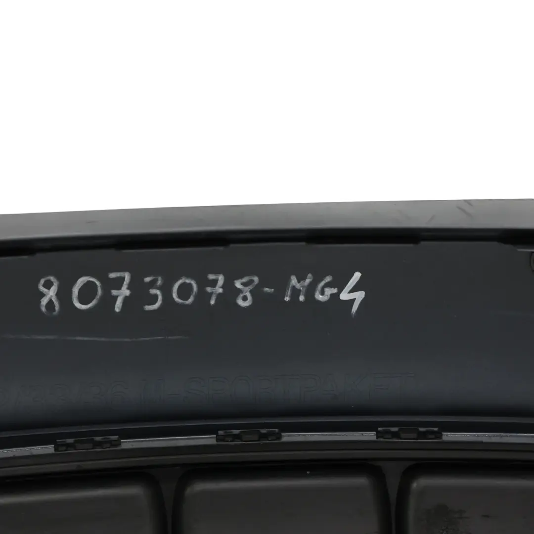 BMW F32 F33 M Sport Rear Bumper Trim Panel PDC Mineralgrau Grey Metallic - B39 - SKU 8073078-MG4 - Part number 8073078