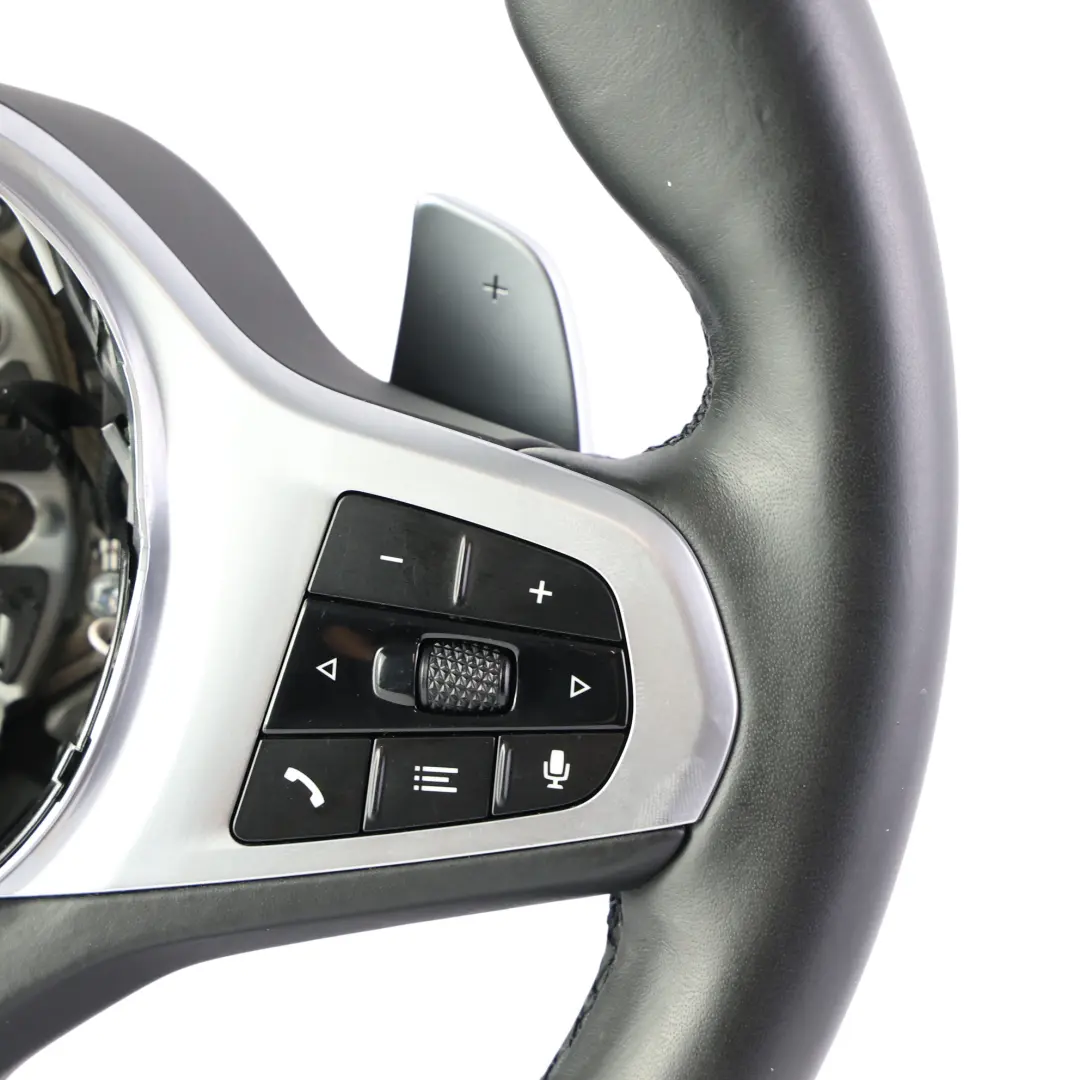 Kierownica M Sport Pakiet Czarna Skóra Łopatki do BMW X3 G01 X4 G02 o numerze 8094542 BMW X3 G01 X4 G02 Kierownica M Sport Pakiet Czarna Skóra Łopatki - SKU 8094542 - Numer Części 8094542