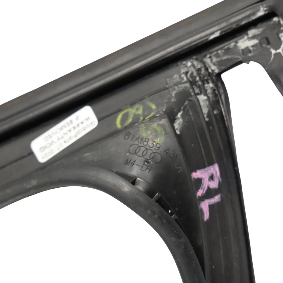 Audi Q2 GA Türfenster Führungsschiene Dichtung Gummi Hinten Links - SKU 81A839439A - Teilenummer 81A839439A