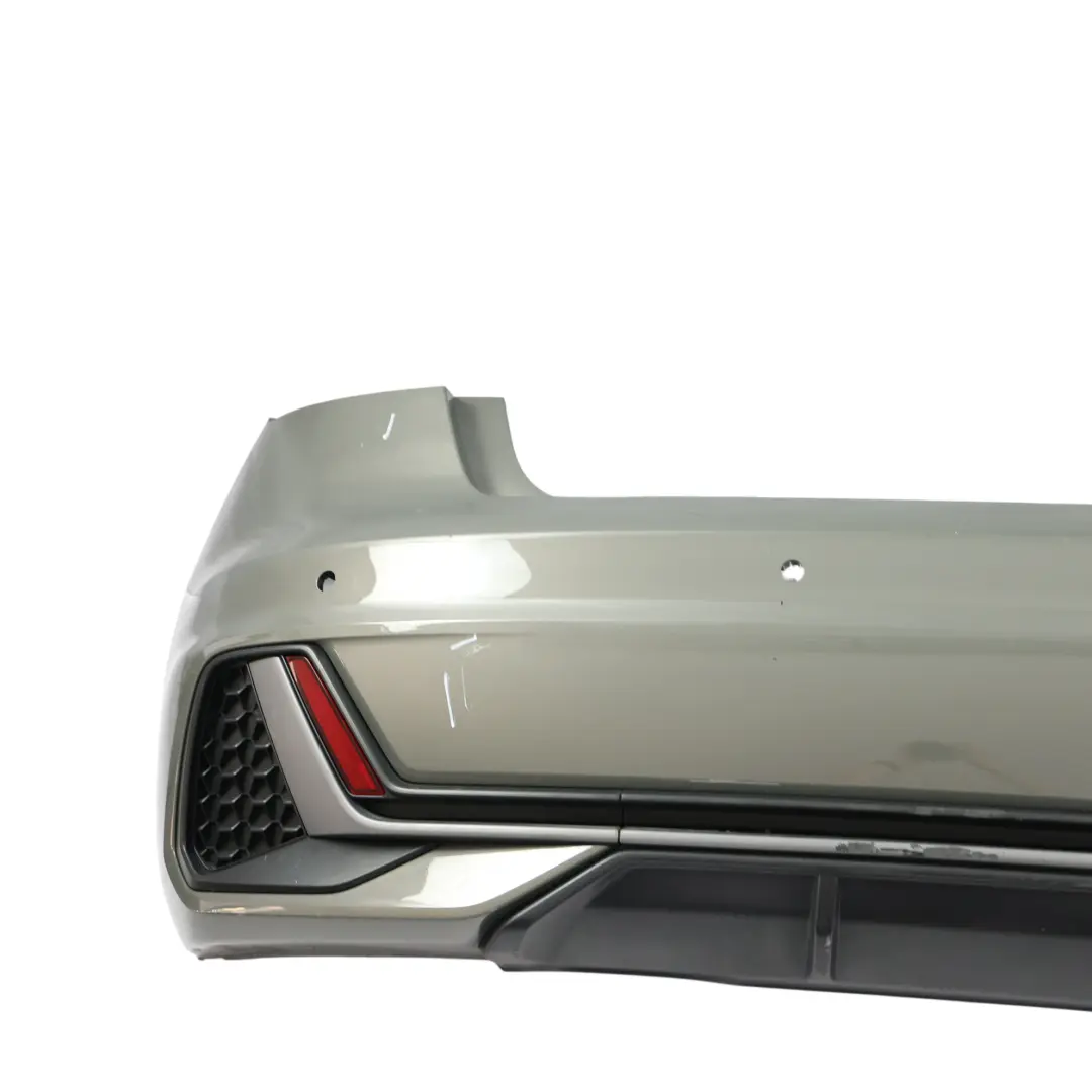 Audi A1 GB Rear Bumper Cover S-Line Chronos Grey Metallic - X7G - SKU 82A807067D-CHG - Part number 82A807067D