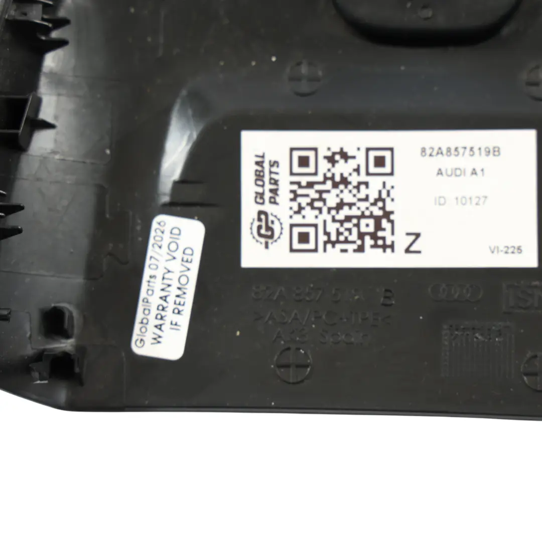 Audi A1 GB Mk2 Interior Rear View Mirror Cover Trim Panel - SKU 82A857519B - Part number 82A857519B