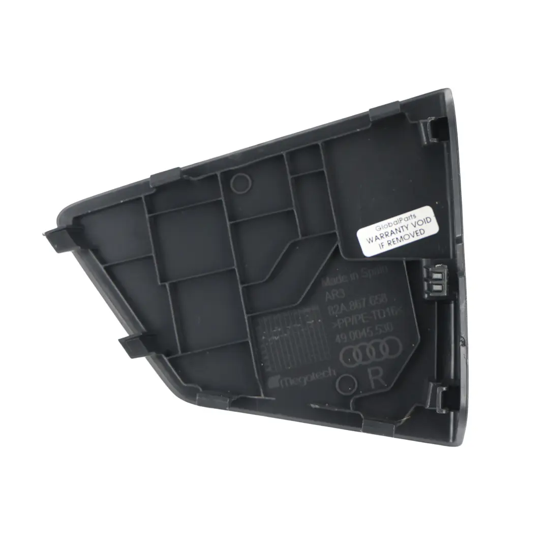 Audi A1 GB MK2 Panneau Garniture Couvercle Coffre Arrière Noir - SKU 82A867658 - Numéro de pièce 82A867658