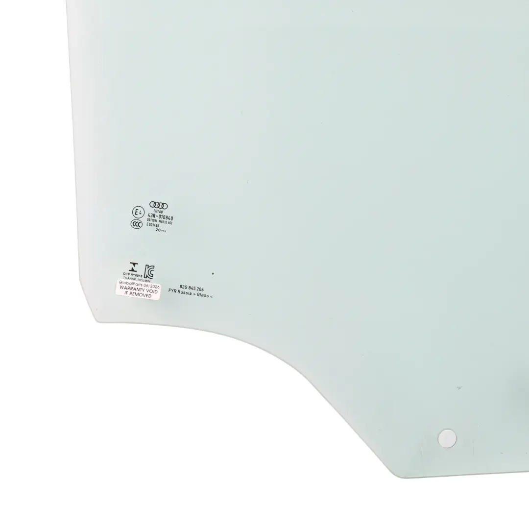 Audi A1 GB Mk2 Rear Door Window Glass Glazing Right O/S AS2 - SKU 82G845206 - Part number 82G845206