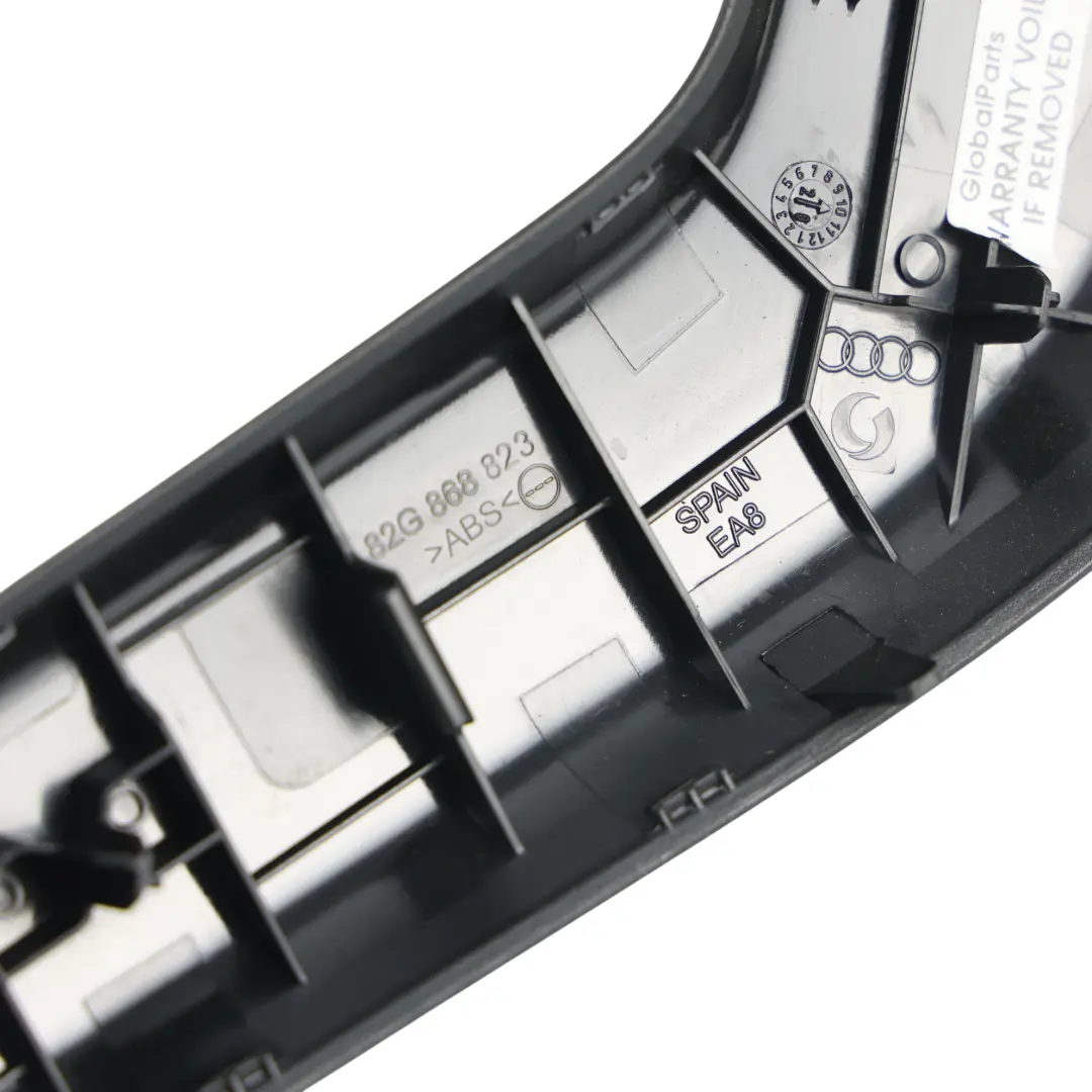 Audi A1 GB Mk2 Interior Door Pull Handle Trim Rear Left N/S Black - SKU 82G868823 - Part number 82G868823