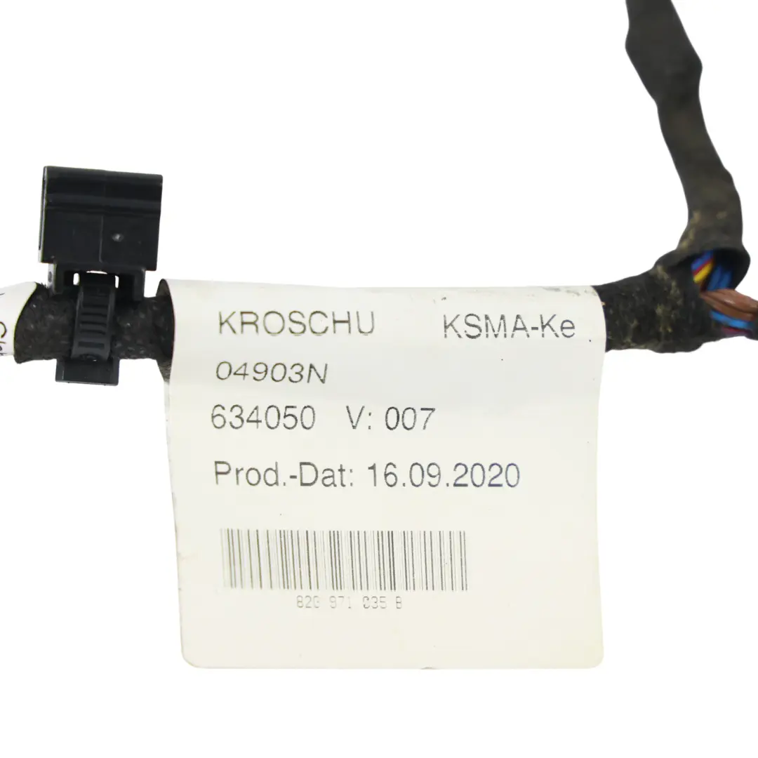Audi A1 GB Mk2 Wiązka Przewodów Drzwi Przednia Prawa - SKU 82G971035B - Numer Części 82G971035B