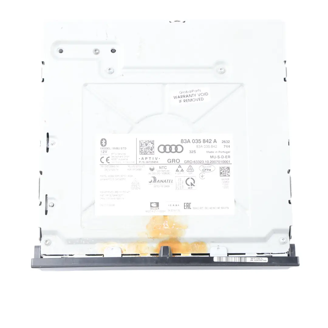 Audi A1 GB Mk2 Sterownik Multimedialny Nawigacji Radio - SKU 83A035842A - Numer Części 83A035842A