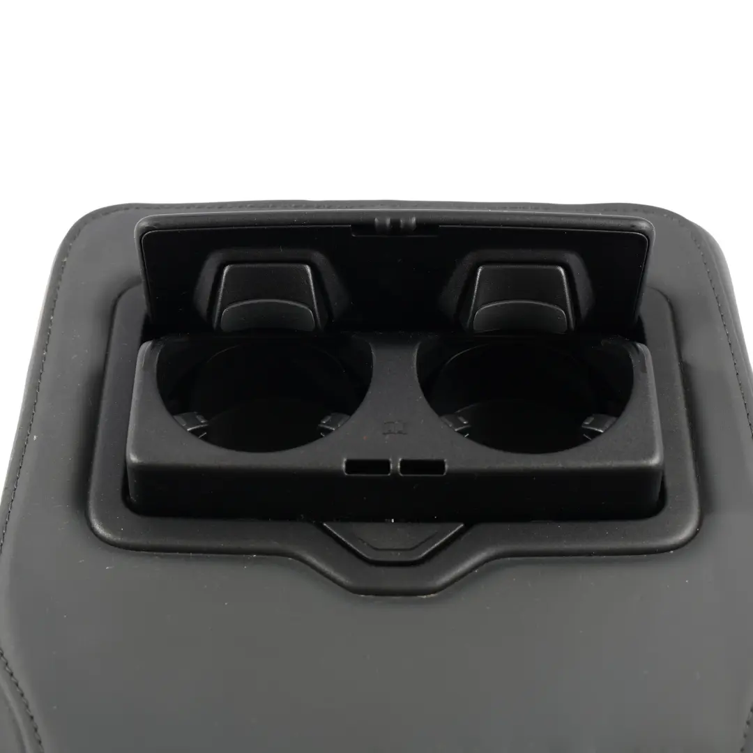 Audi RSQ3 F3 Rear Seat Backrest Armrest Cup Holder Leather Black - SKU 83A885081K - Part number 83A885081K