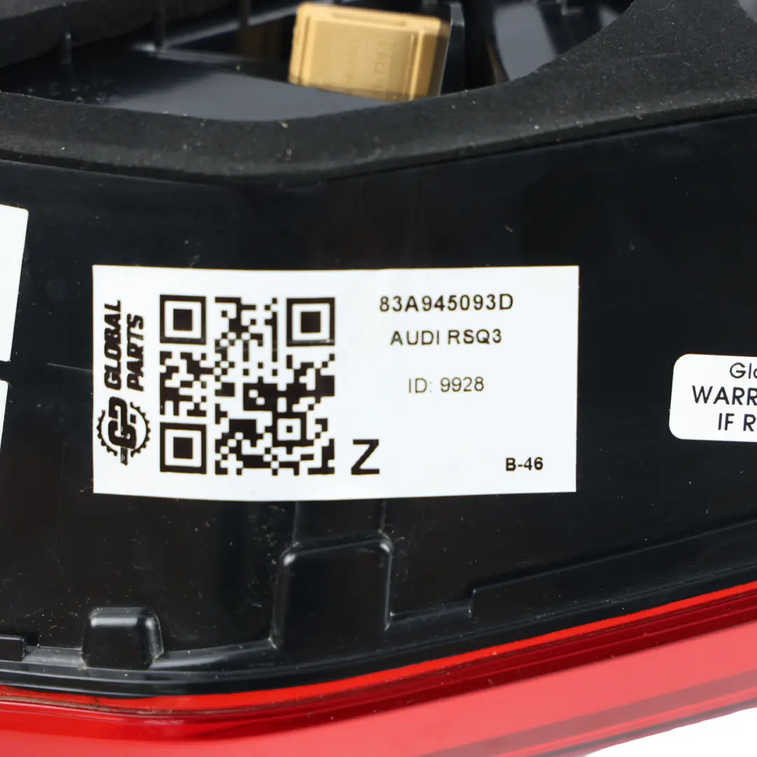 Audi Q3 RSQ3 F3 Rear Tail Light Lamp LED Inner Left N/S - SKU 83A945093D - Part number 83A945093D