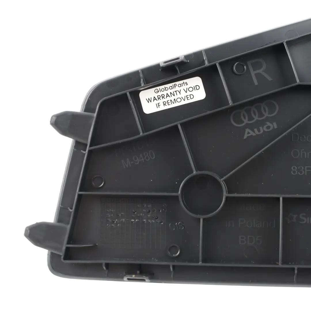Audi Q3 F3 Interior Boot Tailgate Rear Lamp Cover Trim Flap Right O/S - SKU 83F867658 - Part number 83F867658