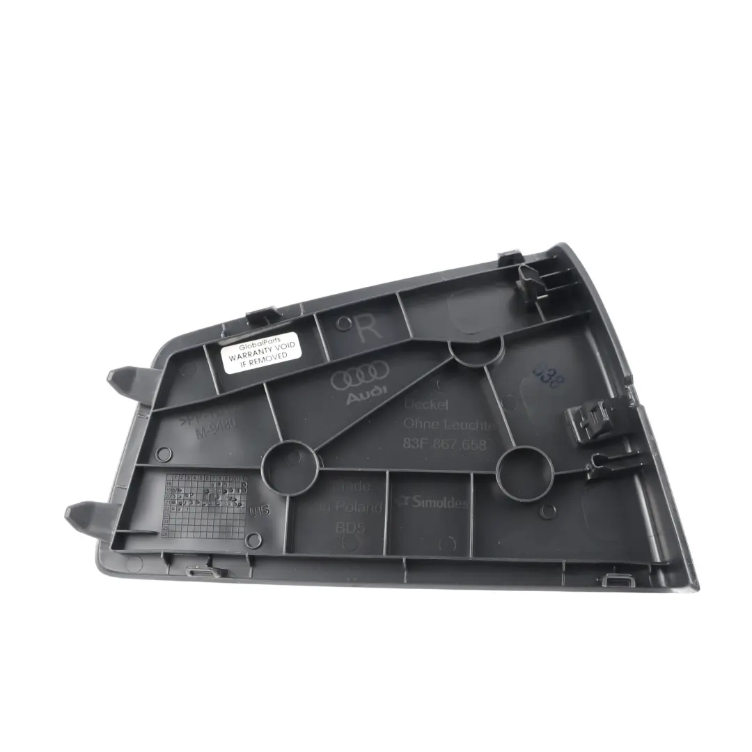 Audi Q3 F3 Cache Garniture Lampe Hayon Coffre Arrière Droit - SKU 83F867658 - Numéro de pièce 83F867658