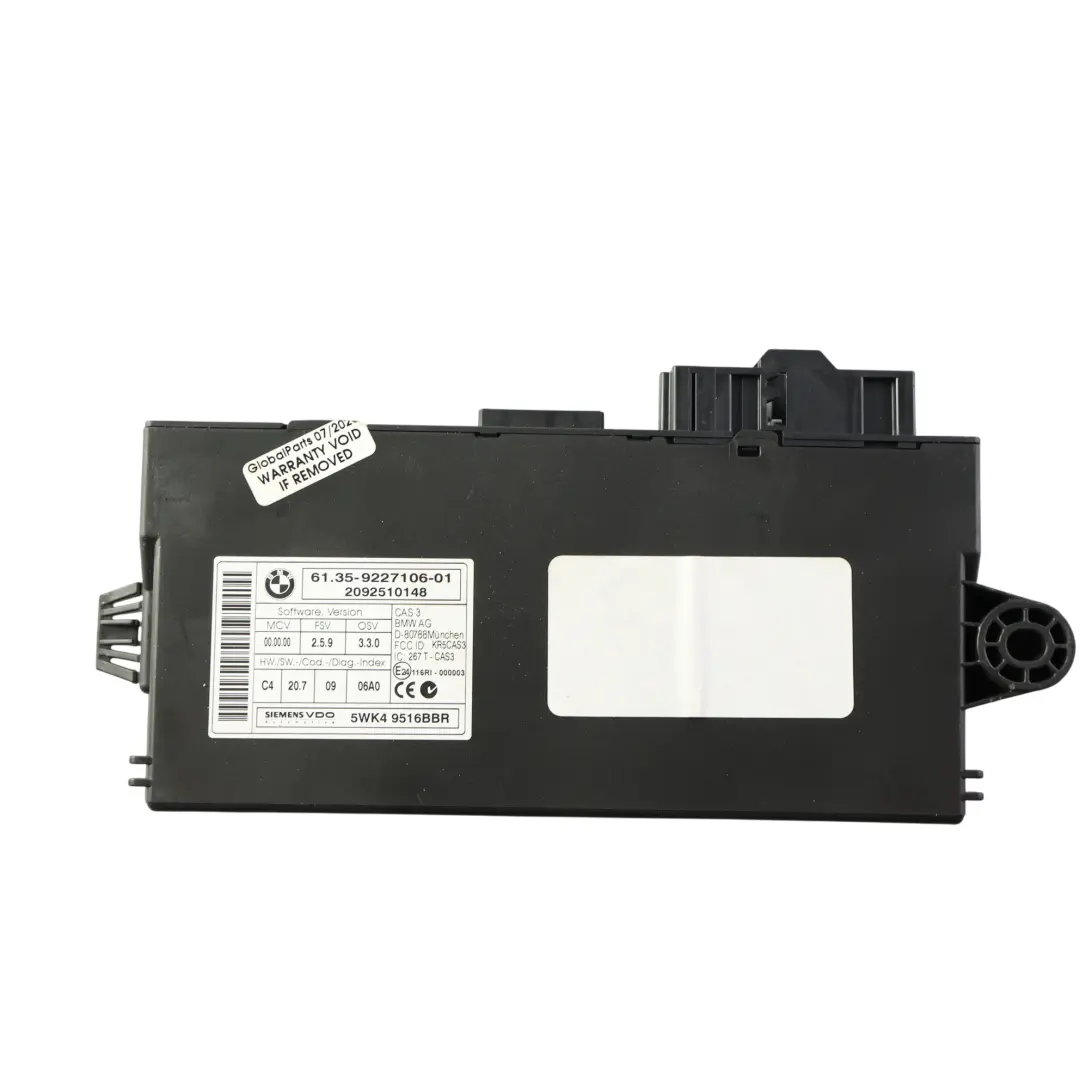 BMW E90 E91 335d M57N2 286HP Kit ECU DDE CAS3 Telecomando Automatico - SKU 8509036-8 - Numero di parte 8509036