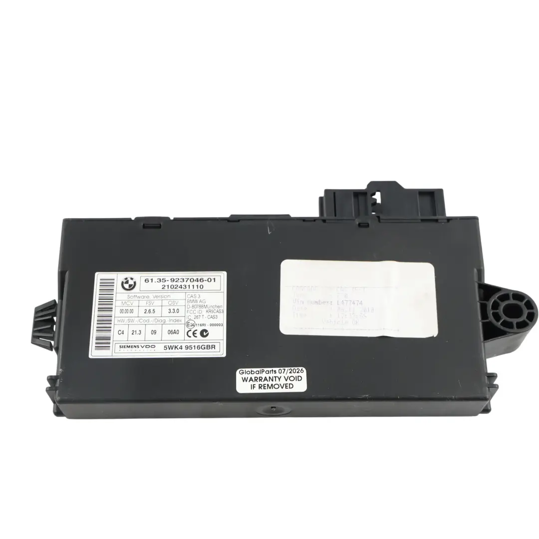 BMW X5 E70 LCI 40dX N57S 306HP Calculateur Moteur ECU KIT DDE Auto - SKU 8510841-1 - Numéro de pièce 8510841
