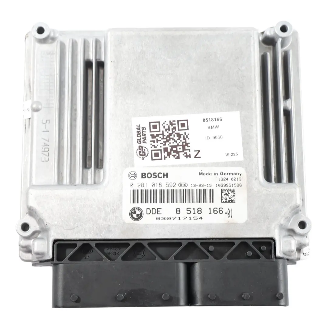 N47 177HP Centralina Motore ECU DDE Manuale per BMW E82 E88 E93 120d 320d con numero di parte 8518166 BMW E82 E88 E93 120d 320d N47 177HP Centralina Motore ECU DDE Manuale - SKU 8518166 - Numero di parte 8518166
