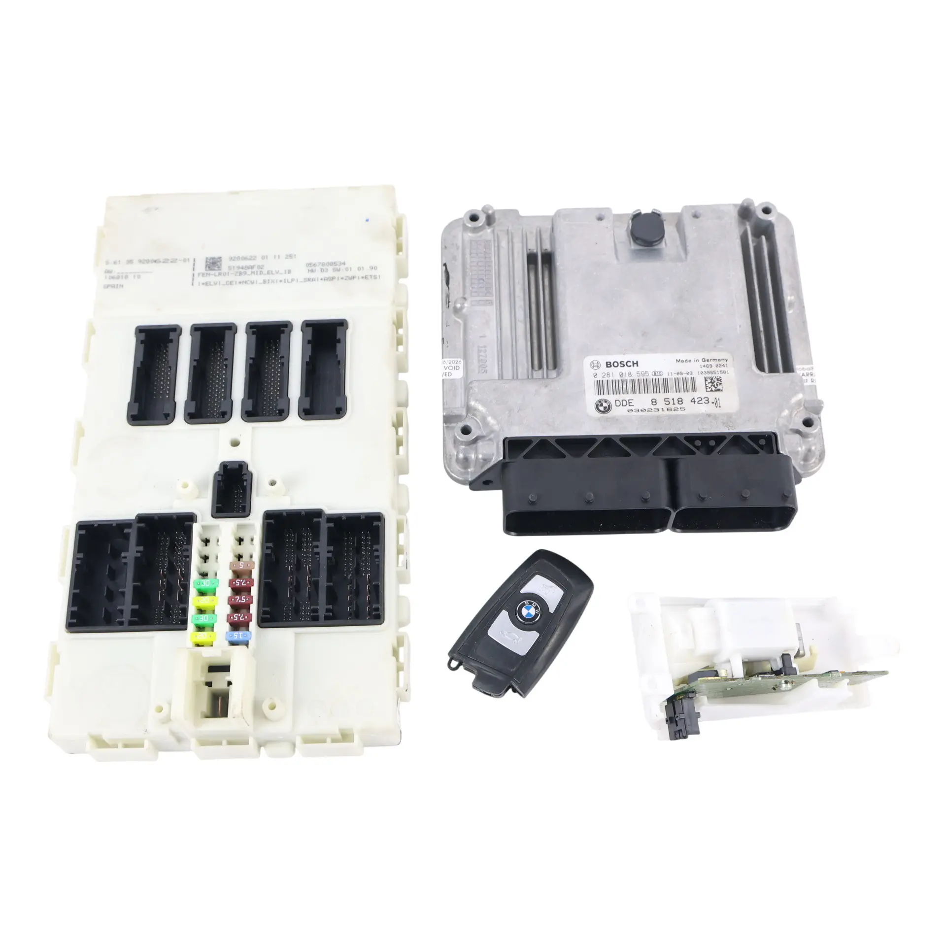 BMW F20 F30 120d 320d N47N 184HP Engine Unit ECU Kit DDE 8518423 FEM Key Manual
