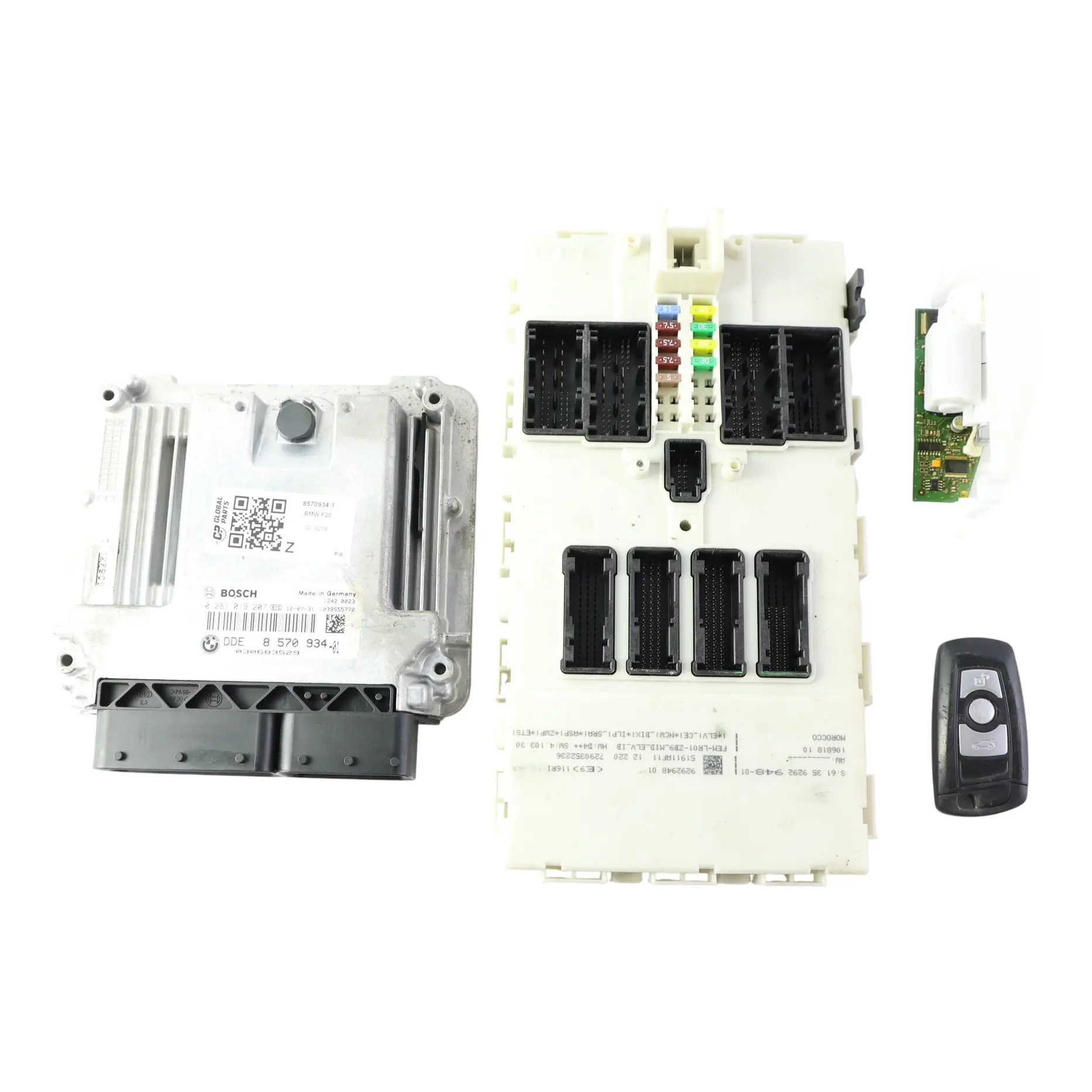 BMW 1 Series F20 F21 116d ed Diesel N47N 116HP ECU Kit DDE 8570934 Key FEM
