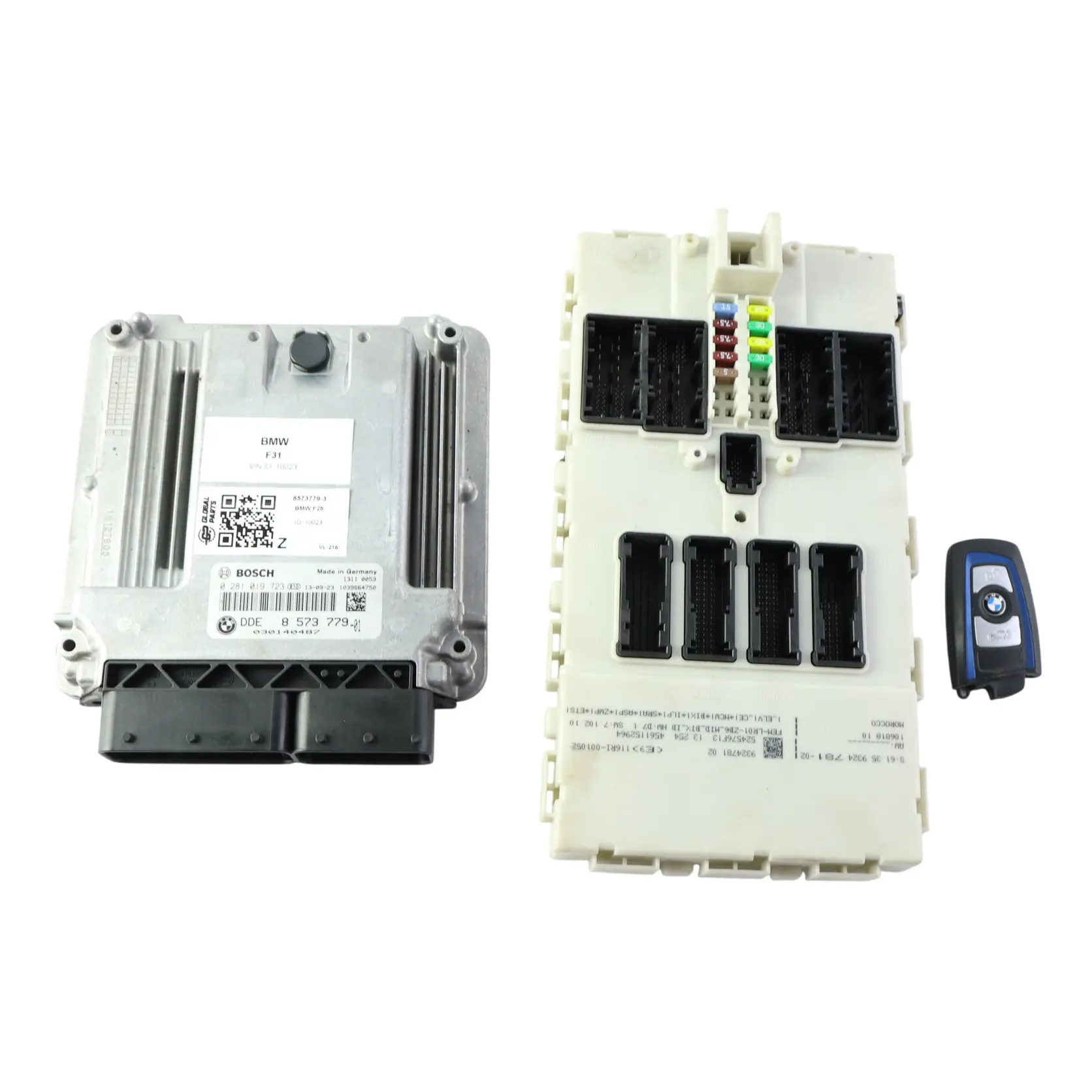 BMW F30 330dX 258HP N57N Control Unit Module ECU DDE 8573779 Key FEM Automatic