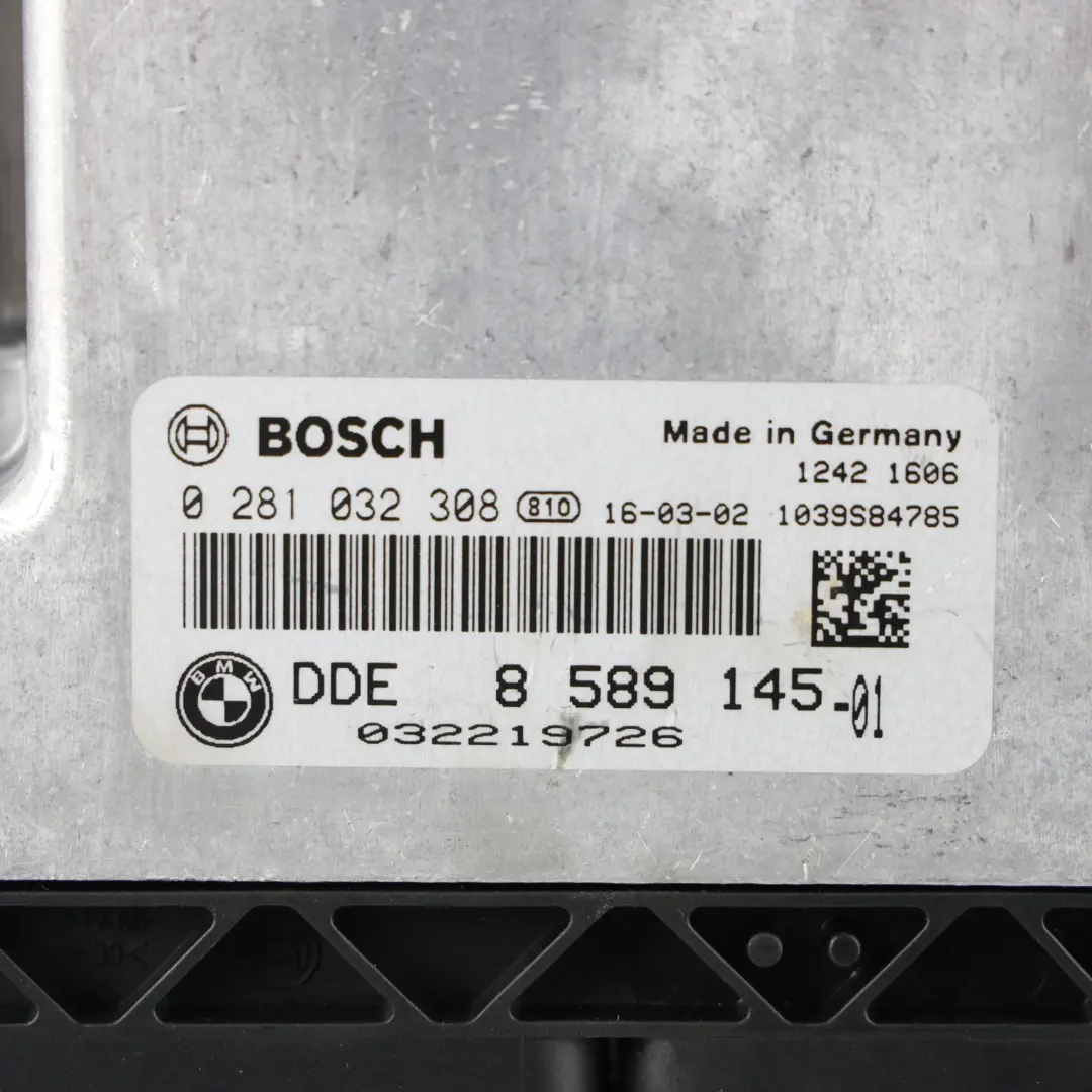 BMW F20 LCI 116d B37 Engine 115 HP Module ECU Kit DDE Manual - SKU 8589145-21 - Part number 8589145