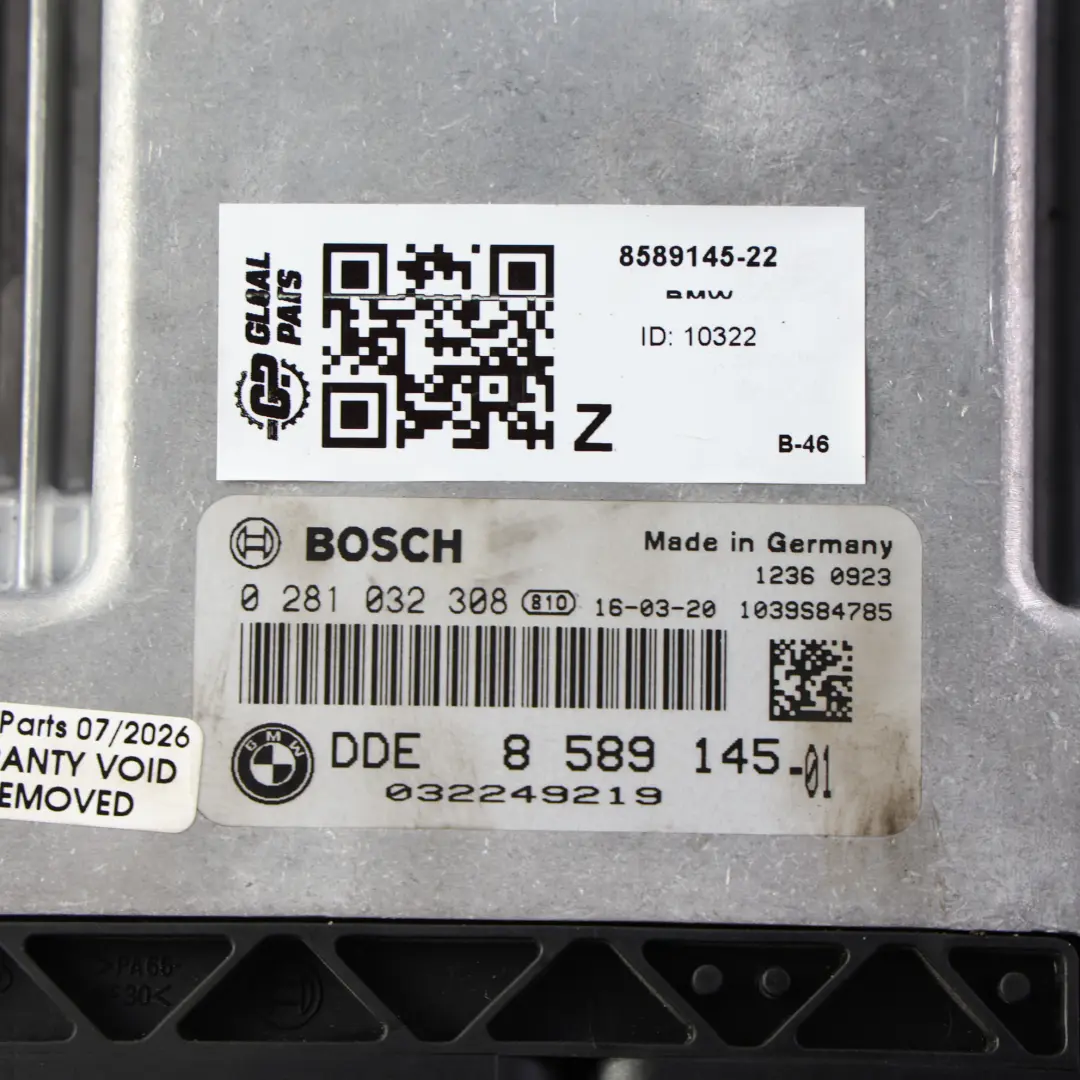 B47 190HP Engine Control Unit ECU Kit Key FEM Lock Manual to BMW F34 320d with Part number 8589145 BMW F34 320d B47 190HP Engine Control Unit ECU Kit Key FEM Lock Manual - SKU 8589145-22 - Part number 8589145