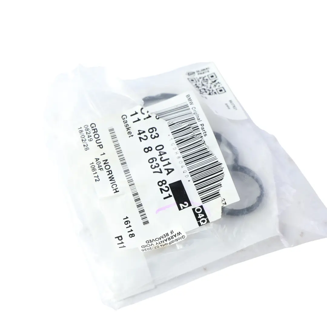 Oil Filter Housing Gasket Petrol Engine to BMW E81 E87 E90 E92 F20 F30 with Part number 8637821 BMW E81 E87 E90 E92 F20 F30 Oil Filter Housing Gasket Petrol Engine - SKU 8637821 - Part number 8637821