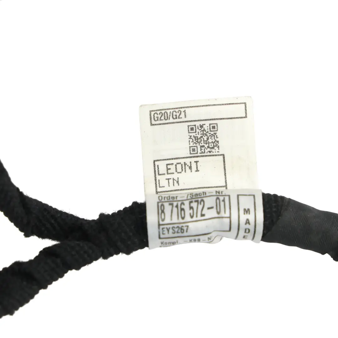BMW G20 G21 G80 G80 LCI Door Trim Panel Wiring Loom Harness Rear - SKU 8716572 - Part number 8716572
