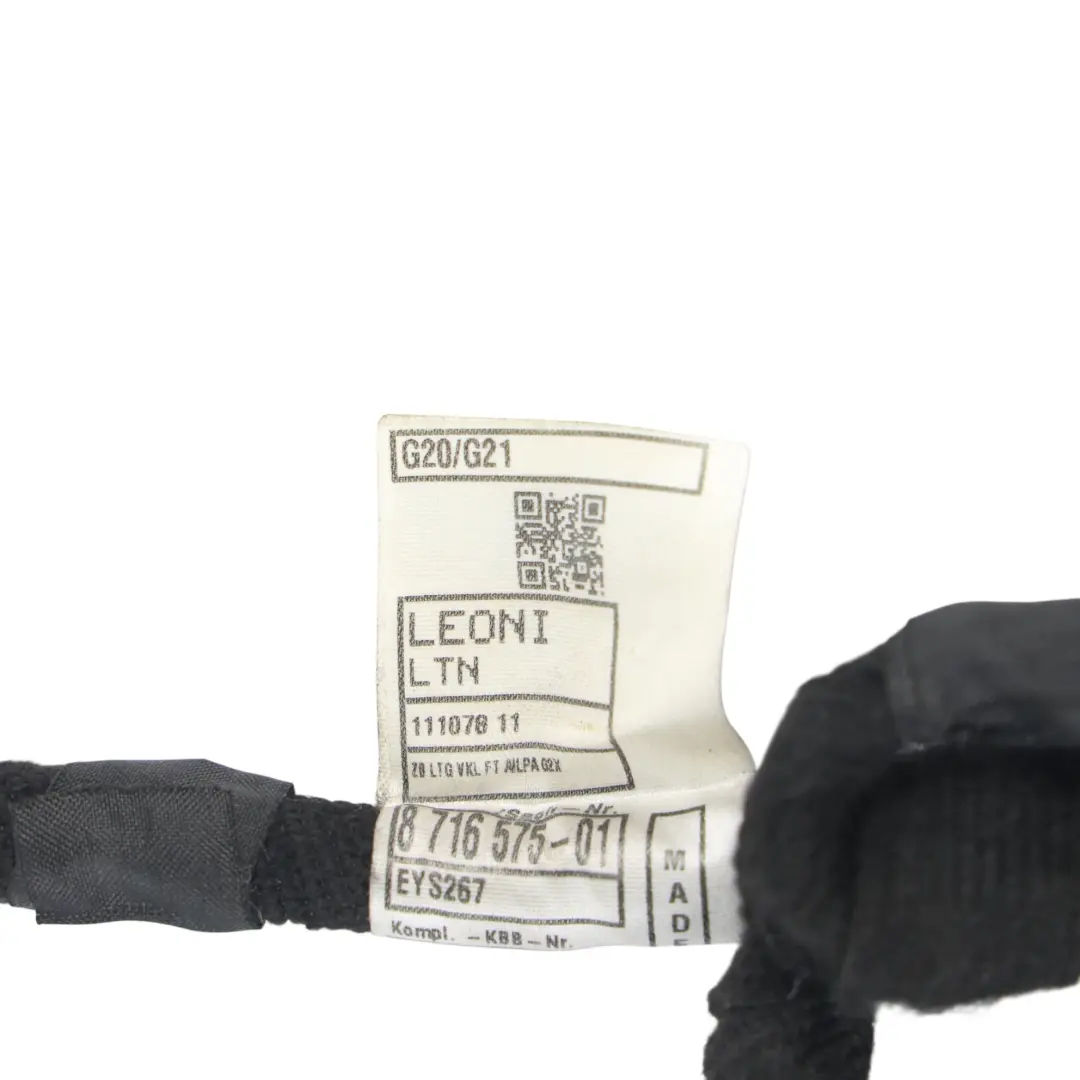 Door Wiring Harness Loom Front Driver's Side to BMW G20 G21 G21 LCI with Part number 8716575 BMW G20 G21 G21 LCI Door Wiring Harness Loom Front Driver's Side - SKU 8716575 - Part number 8716575