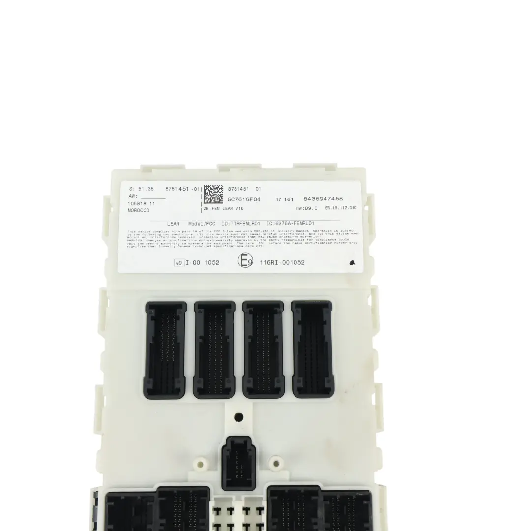 Módulo Control Carrocería V11 Max FEM ECU 2.0 Diésel Manual para BMW F21 con número de pieza 8781451 BMW F21 Módulo Control Carrocería V11 Max FEM ECU 2.0 Diésel Manual - SKU 8781451-1 - Número de pieza 8781451