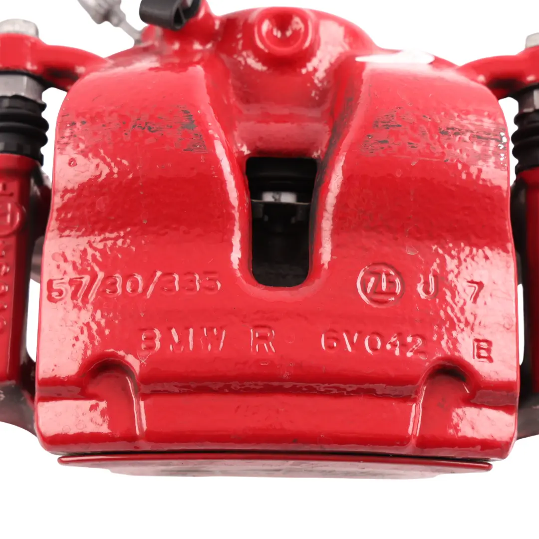 F66 JCW Brake Caliper Housing Front Right O/S Red to Mini with Part number 8848838 Mini F66 JCW Brake Caliper Housing Front Right O/S Red - SKU 8848838 - Part number 8848838