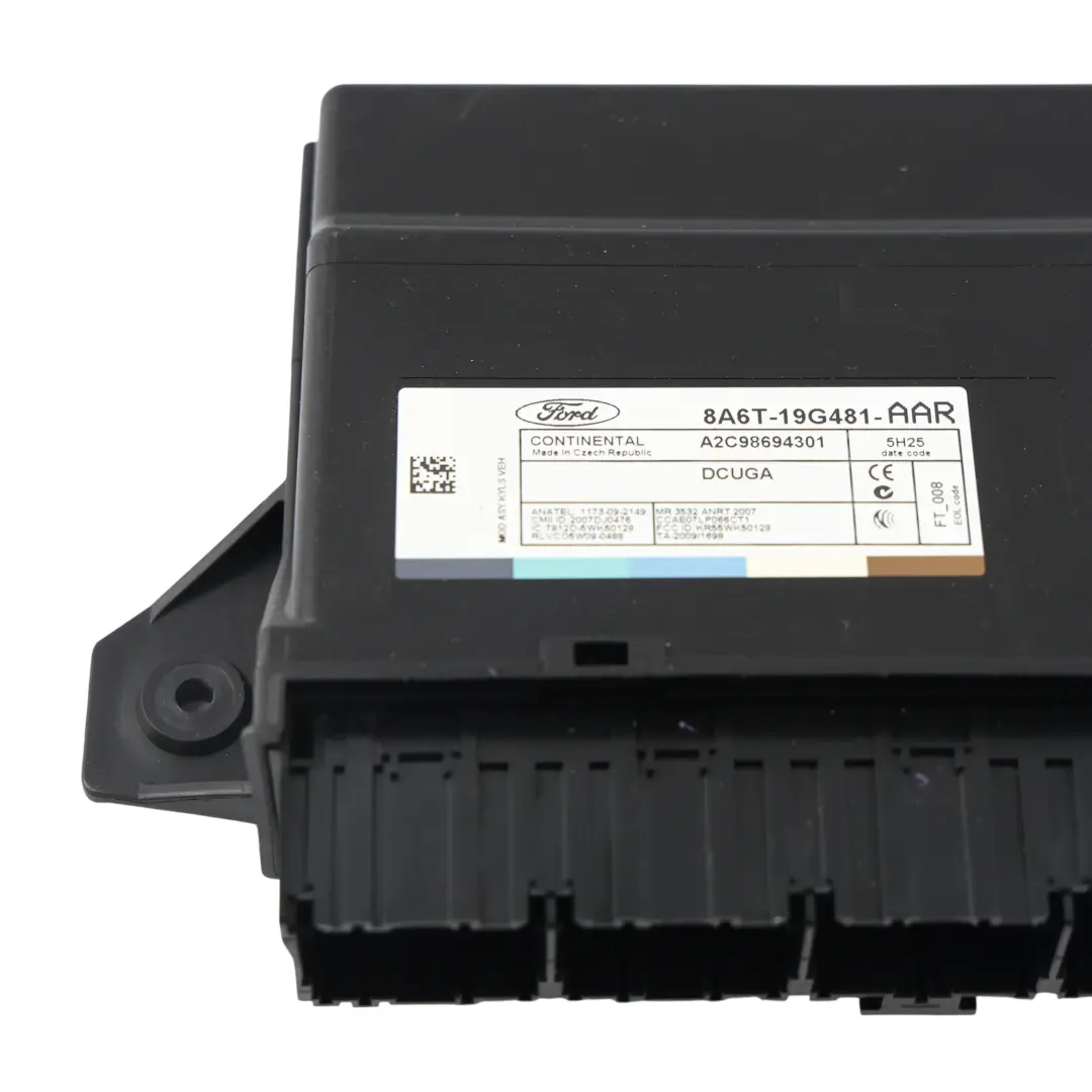 Ford Fiesta Mk7 ST Central Locking Keyless Entry Control Module - SKU 8A6T-19G481-AAR - Part number 8A6T-19G481-AAR