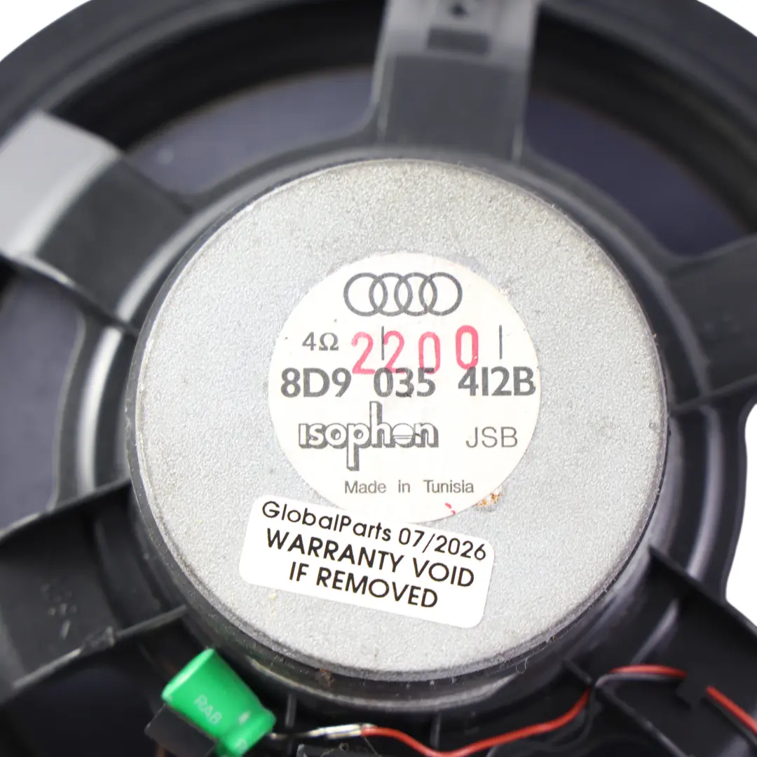 8L A4 S4 8D Głośnik Drzwi Przedni Tylny Lewy Prawy do Audi A3 o numerze 8D9035412B Audi A3 8L A4 S4 8D Głośnik Drzwi Przedni Tylny Lewy Prawy - SKU 8D9035412B - Numer Części 8D9035412B