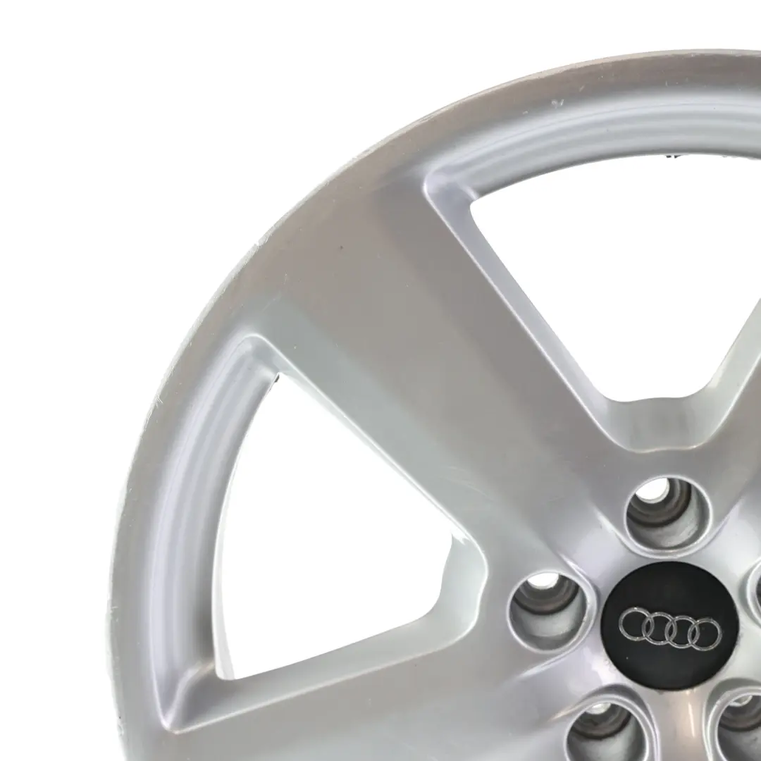 Audi A4 B7 Silberne Leicht Metall Felge 18" ET:43 8J - SKU 8E0601025AK-1 - Teilenummer 8E0601025AK