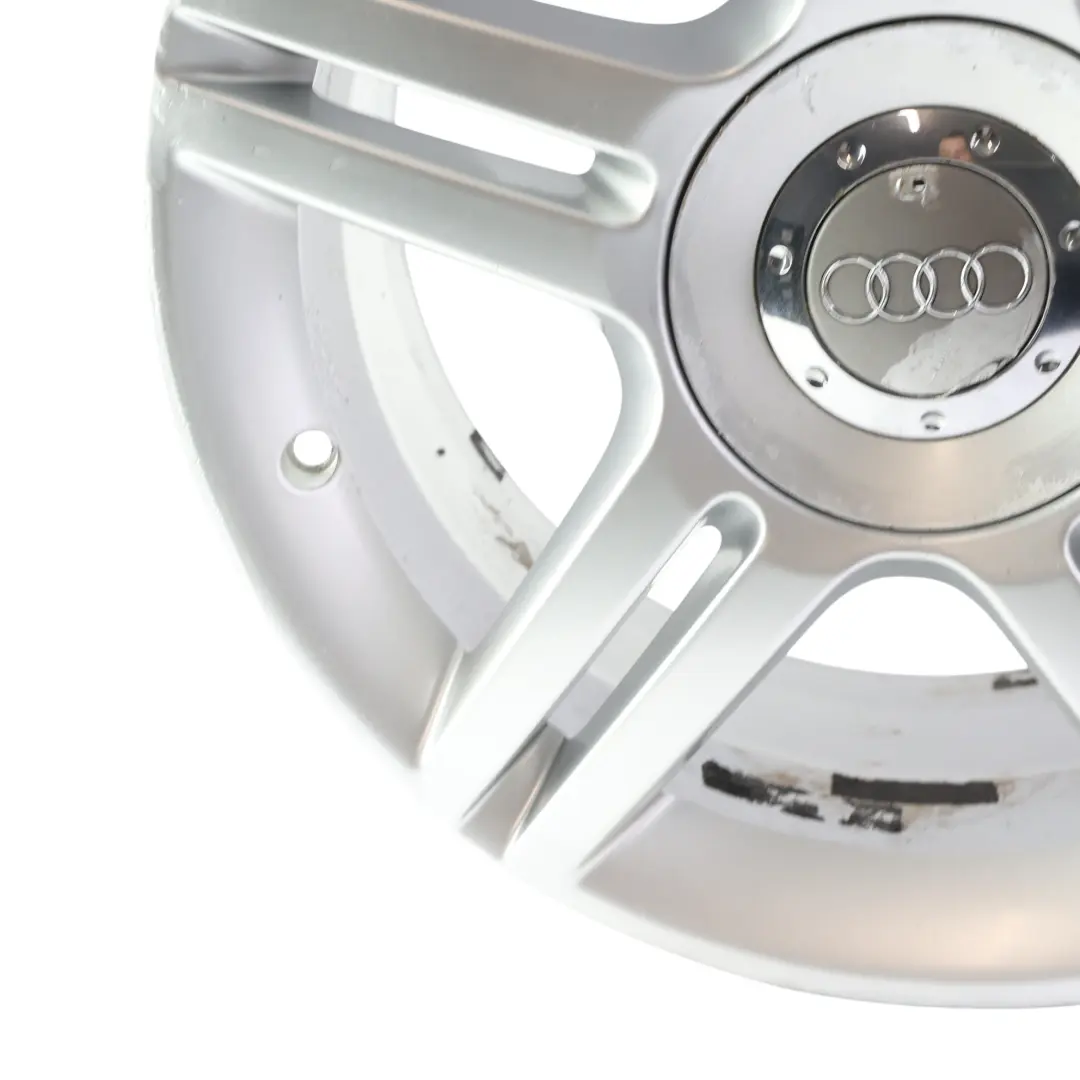 Audi A4 B7 Jante Alliage Argentée 17" ET:45 7,5J 5 Doubles Rayons - SKU 8E0601025AS-2 - Numéro de pièce 8E0601025AS