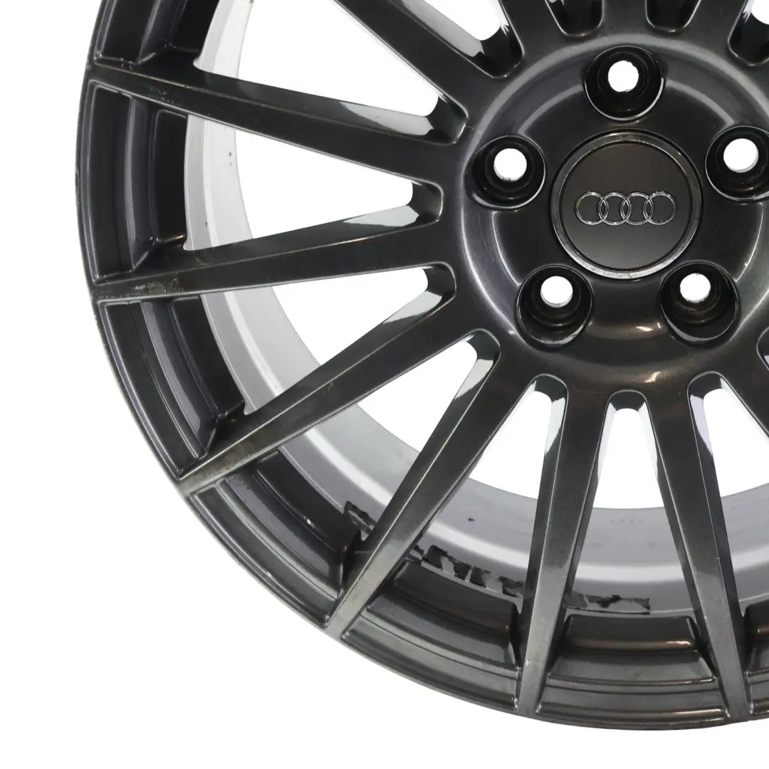 Audi A4 8E Alloy Wheel Rim 18" 8J ET:43 15 Spoke Grey - SKU 8E0601025AT-1 - Part number 8E0601025AT